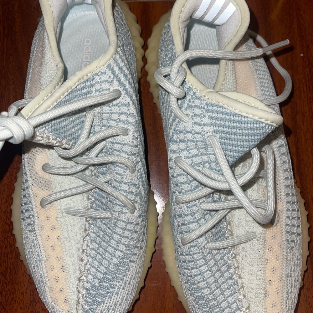 Adidas Light Gray and Cream Sneakers